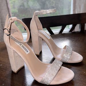 Steve Madden Sparkly Nude Heels